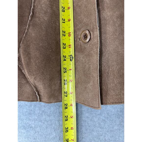Venezia Woman sz 14/16 Suede Leather Button Down Jacket BOHO Traditional Western - Picture 6 of 9